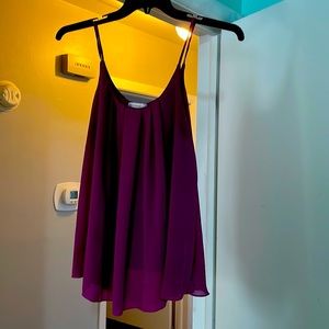 Womens silk and chiffon camisole top